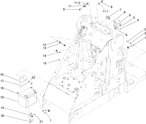 Toro Dingo 220 Electrical Parts Diagram for Model 22317 Built in the Y