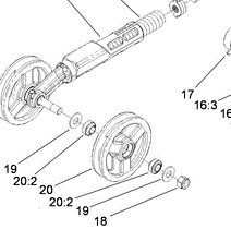 Genuine Toro 133-8626 Tensioner Wheel For Dingo TX 1000 Wide Track Compact Utility Loaders-1298714
