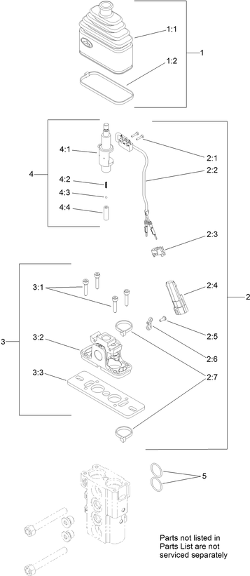 Toro Dingo TX 1000 Drive Control Valve Part Number 125-3704 Repair Parts