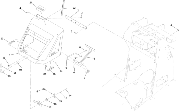 Toro Dingo TX 1000 Wide and Narrow Track Hood Parts for TX 1000's Made in the Year 2015