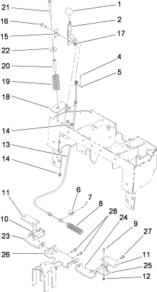 Toro Dingo TX 420 Parking Brake for Model Year 2008