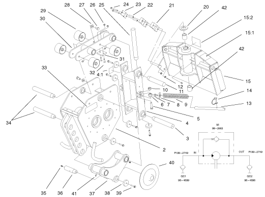 Toro Dingo Vibratory Plow Attachment Main Frame for Model 22437 with S ...