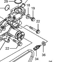 125-7222 - Reference Number 22 - Bolt