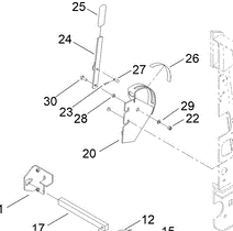 100-1684-03 - Reference Number 24 - Brake Lever – toro dingo parts online