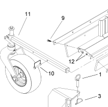 107-9410 - Reference Number 11 - Castor Wheel Assembly – toro dingo ...