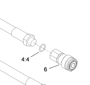 104-6134 - Reference Number 6 - Female Flush Face Coupler