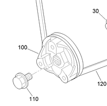 100-2039 - Reference Number 100 - Drive Pulley