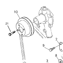 100-1921 - Reference Number 10 - Fan Pulley