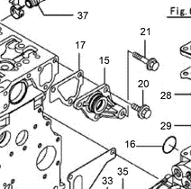 125-6978 - Reference Number 17 - Gasket