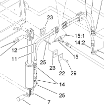 115-4564 - Reference Number 22 and 23 - Hose Guide