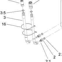 104-2034 - Reference Number 3 - Hydraulic Hose