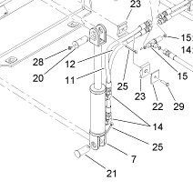 hydraulic cylinder part number 114-1302