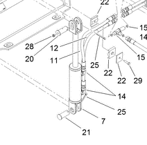 hydraulic cylinder part number 121-4470