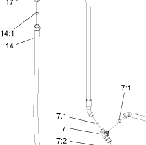 112-2768 - Reference Number 14 - Hydraulic Hose – toro dingo parts online