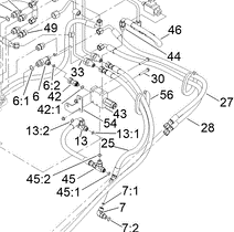 140-5915 - Reference Number 27 - Hydraulic Hose