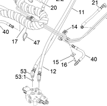 140-4470 - Reference Number 12 - Hydraulic Hose