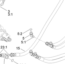 140-4461 - Reference Number 15 - Hydraulic Hose