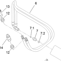 130-2775 - Reference Number 6 - Hydraulic Hose