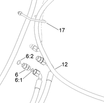 140-4483 - Reference Number 12 - Hydraulic Hose
