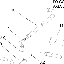 108-5677 - Reference Number 10 - Hydraulic Hose