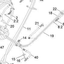 133-1619 - Reference Number 21 - Hydraulic Hose
