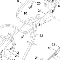 140-5964 - Reference Number 31 - Hydraulic Hose