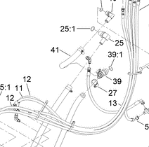 144-4339 - Reference Number 41 - Hydraulic Hose