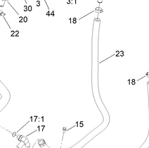 140-4481 - Reference Number 23 - Hydraulic Hose
