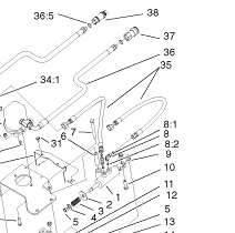 104-5835 - Reference Number 35 - Hydraulic Hose