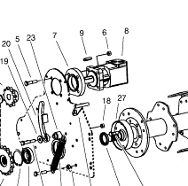 hydraulic motor part number 100-4716