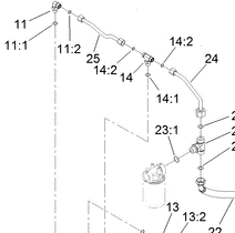 106-9330 - Reference Number 25 - Hydraulic Tube