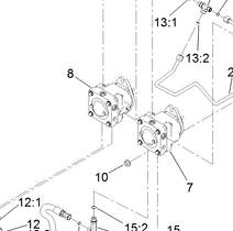 left hand hydraulic pump part number 106-9591