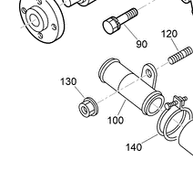 100-2203 - Reference Number 130 - Nut