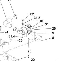 33024-00 - Reference Number 31:4 - Nut