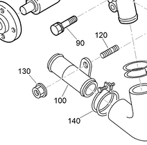 112-2835 - Reference Number 100 - Water Pipe