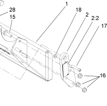 106-7688 - Reference Number 2 - Left Hand Pivot Plate