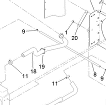 99-5043 - Reference Number 18 - Radiator Hose