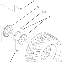 rear hub part number 100-9990