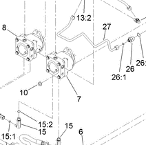 right hand hydraulic pump part number 106-9590