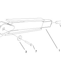 trencher boom part number 104-1998-03