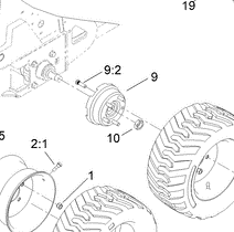 wheel hub part number 105-4056