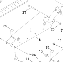 125-0440-01 right hand narrow wheel mount