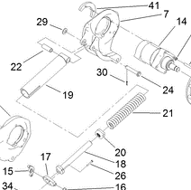 127-9593-03 left hand wheel mount