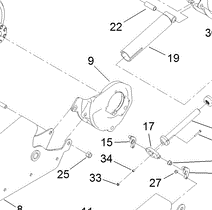 127-9594-03 right hand wheel mount