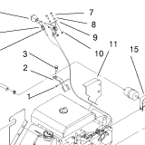 99-6173 - Reference Number 9 - Throttle Cable – toro dingo parts online