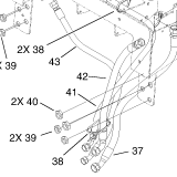 104-9961 - Reference Number 42 - Hydraulic Hose