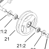104-6123 tensioner wheel asm