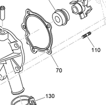 water pump gasket part number 117-0330